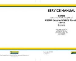 Service Manual for New Holland Combine model CX8080 ELEVATION