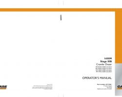 Case Dozers model 1650M Operator's Manual