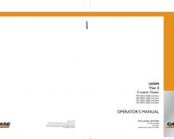 Case Dozers model 1650M Operator's Manual
