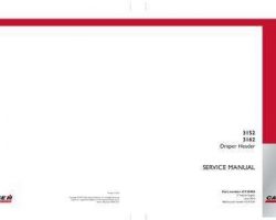 Service Manual for Case IH Headers model 3162