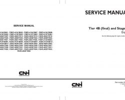 Service Manual for New Holland Engines model F5BFL413A*B001
