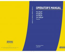 Operator's Manual for New Holland Tractors model T4.105LP