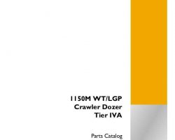 Parts Catalog for Case Dozers model 1150M