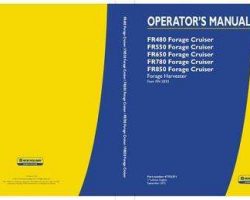 Operator's Manual for New Holland Harvesting equipment model FR480