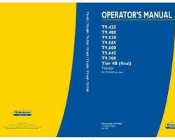 Operator's Manual for New Holland Tractors model T9.480