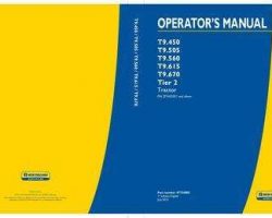 Operator's Manual for New Holland Tractors model T9.505