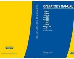 Operator's Manual for New Holland Tractors model T9.480