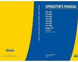 Operator's Manual for New Holland Tractors model T9.435