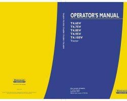Operator's Manual for New Holland Tractors model T4.65V