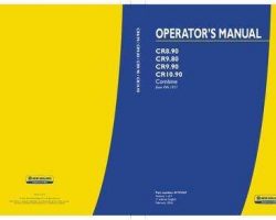 Operator's Manual for New Holland Combine model CR9.80