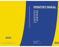 Operator's Manual for New Holland Tractors model T6.140