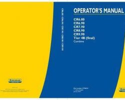 Operator's Manual for New Holland Combine model CR6.90