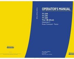 Operator's Manual for New Holland Tractors model T7.230