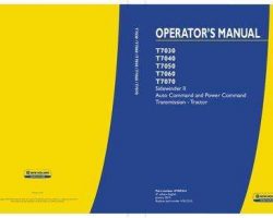Operator's Manual for New Holland Tractors model T7030