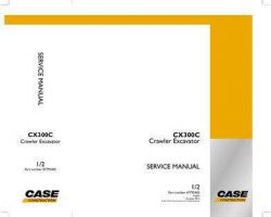 Case Excavators model CX300C Service Manual