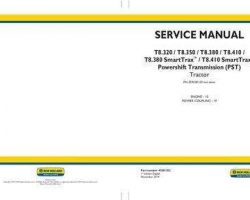 Engine Service Manual for New Holland Tractors model T8.410 SmartTrax
