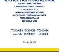 Parts Catalog for New Holland Combine model TC5080