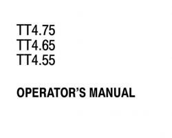 Operator's Manual for New Holland Tractors model TT4.55