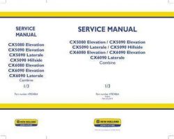 Service Manual for New Holland Combine model CX5090