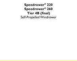 Service Manual for New Holland Windrower model Speedrower 260
