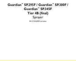 Service Manual for New Holland Sprayers model Guardian SP.300F