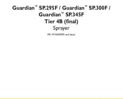 Service Manual for New Holland Sprayers model Guardian SP.295F