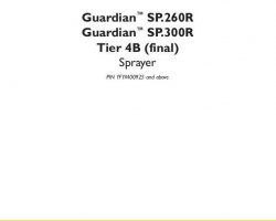 Service Manual for New Holland Sprayers model Guardian SP.260R