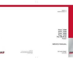 Service Manual for Case IH Sprayers model Titan 3540