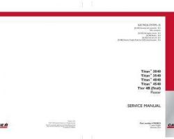 Service Manual for Case IH Sprayers model Titan 4540