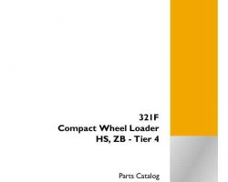 Parts Catalog for Case Compact wheel loaders model 321F