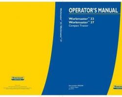 Operator's Manual for New Holland Tractors model Workmaster 37