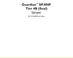 Service Manual for New Holland Sprayers model Guardian SP.400F