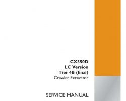 Case Excavators model CX350D Service Manual