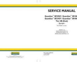 Engine Service Manual for New Holland Sprayers model Guardian SP.300F