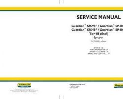 Engine Service Manual for New Holland Sprayers model Guardian SP.345F