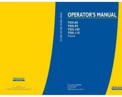 Operator's Manual for New Holland Tractors model TD5.105