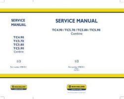 Service Manual for New Holland Combine model TC5.70