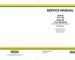 Electrical Wiring Diagram Manual for New Holland Combine model CR10.90