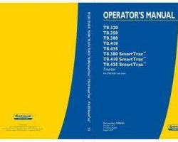 Operator's Manual for New Holland Tractors model T8.410 SmartTrax