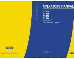 Operator's Manual for New Holland Tractors model T7.170