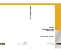 Case Excavators model CX210D Operator's Manual