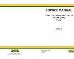 Engine Service Manual for New Holland Tractors model T4.120