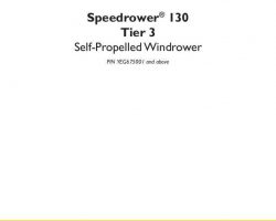 Service Manual for New Holland Windrower model Speedrower 130