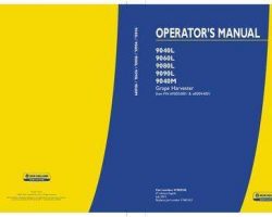 Operator's Manual for New Holland Harvesting equipment model 9040M