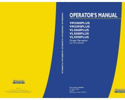 Operator's Manual for New Holland Harvesting equipment model VL5060