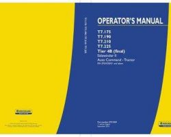 Operator's Manual for New Holland Tractors model T7.190