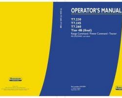 Operator's Manual for New Holland Tractors model T7.245