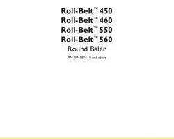 Service Manual for New Holland Balers model Roll-Belt 460