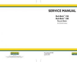 Service Manual for New Holland Balers model Roll-Belt 180