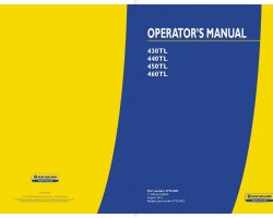 Operator's Manual for New Holland Tractors model 430TL